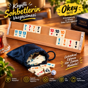 Askale Premium Ağaç Okey Takımı