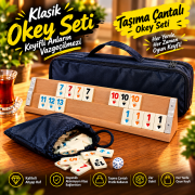 Askale Premium Ağaç Okey Takımı